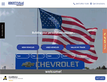 Tablet Screenshot of libertyvillechevrolet.com